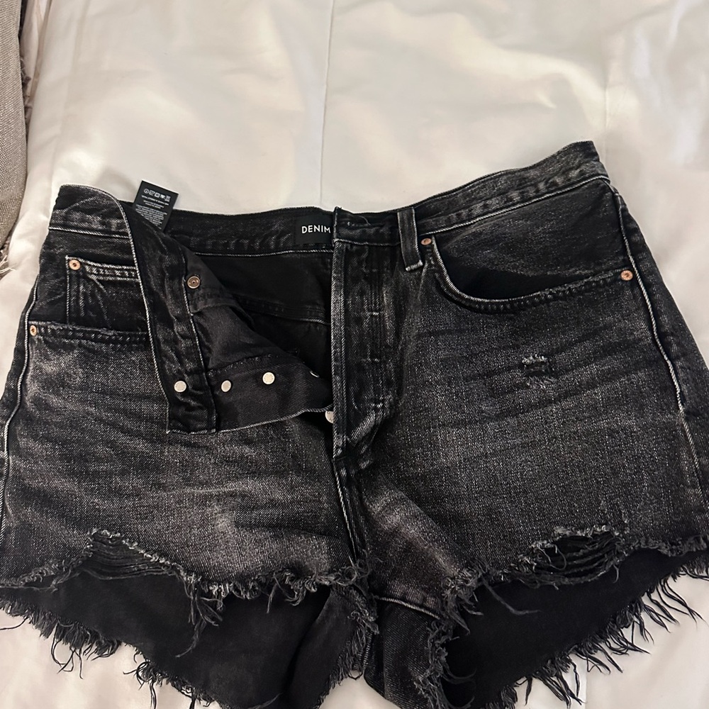 Denim Forum Charcoal Jean Shorts